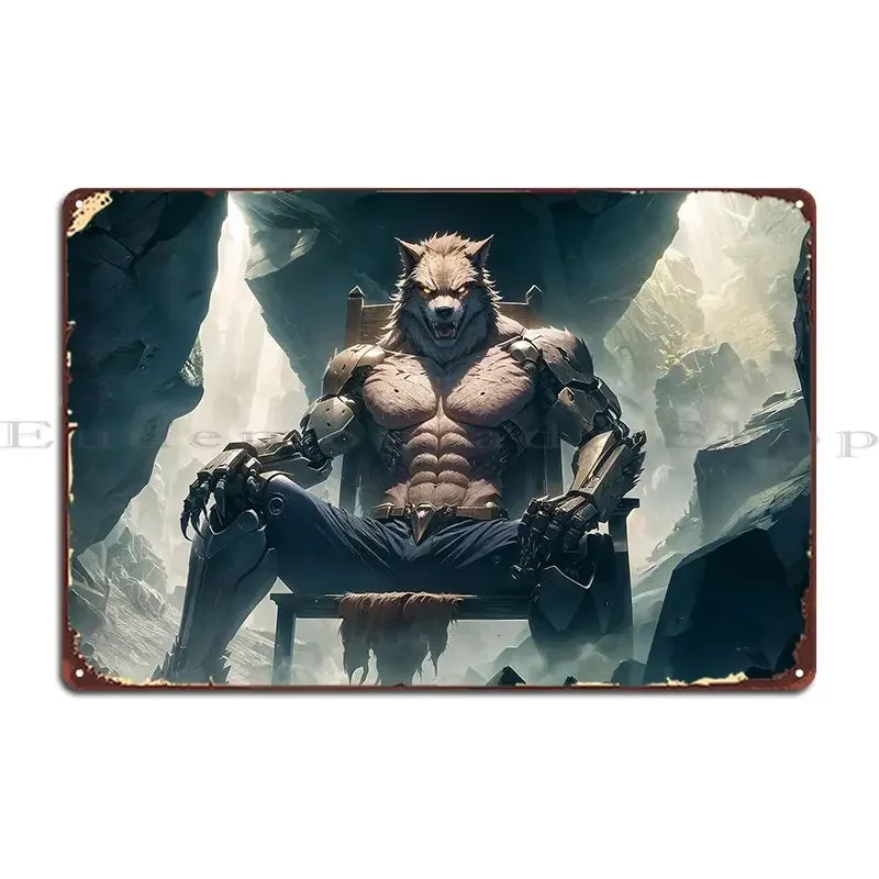 Werwolf King Metal Signs Retro Wall Cave Retro Create Wall Plaque Tin Sign Poster