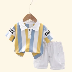 Kinder kleidung Mutter Kinder kleidung Kinder sets Jungen T-Shirt Shorts Sommer Baumwolle Kurzarm Mode Anzug 2 Stück