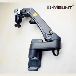 NB-F150PR 3-12kg  dual Gas spring arm projector wall mounted bracket full motion 360 rotate aluminum 1/4 inch screw