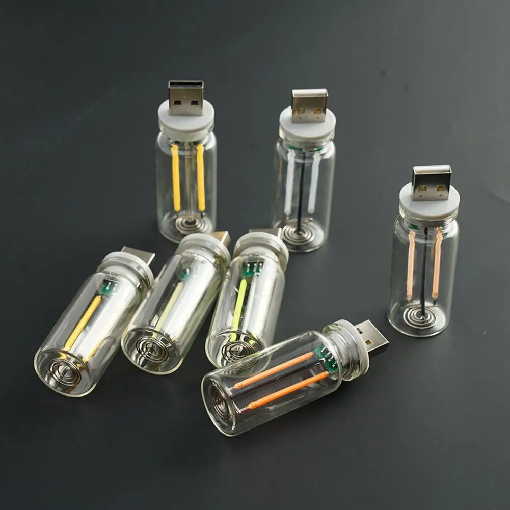 

Car Interior Night Light Touch Control USB Car Atmosphere Lamp Mini LED Bulb Night Light for Car Bedroom