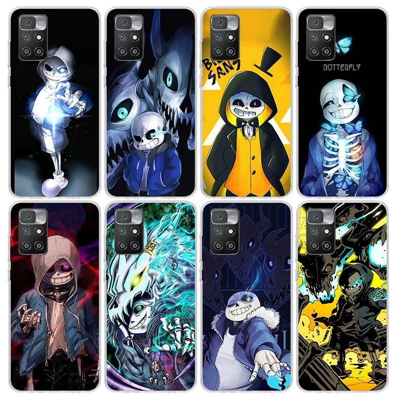 Undertale Papyrus Sans Doggo Phone Case for Xiaomi Redmi 12C 12 10A 10C 10X 10 9A 9C 9T 9 8A 8 7A 7 6A 6 Pro K70 K60 K40 K20 Sof