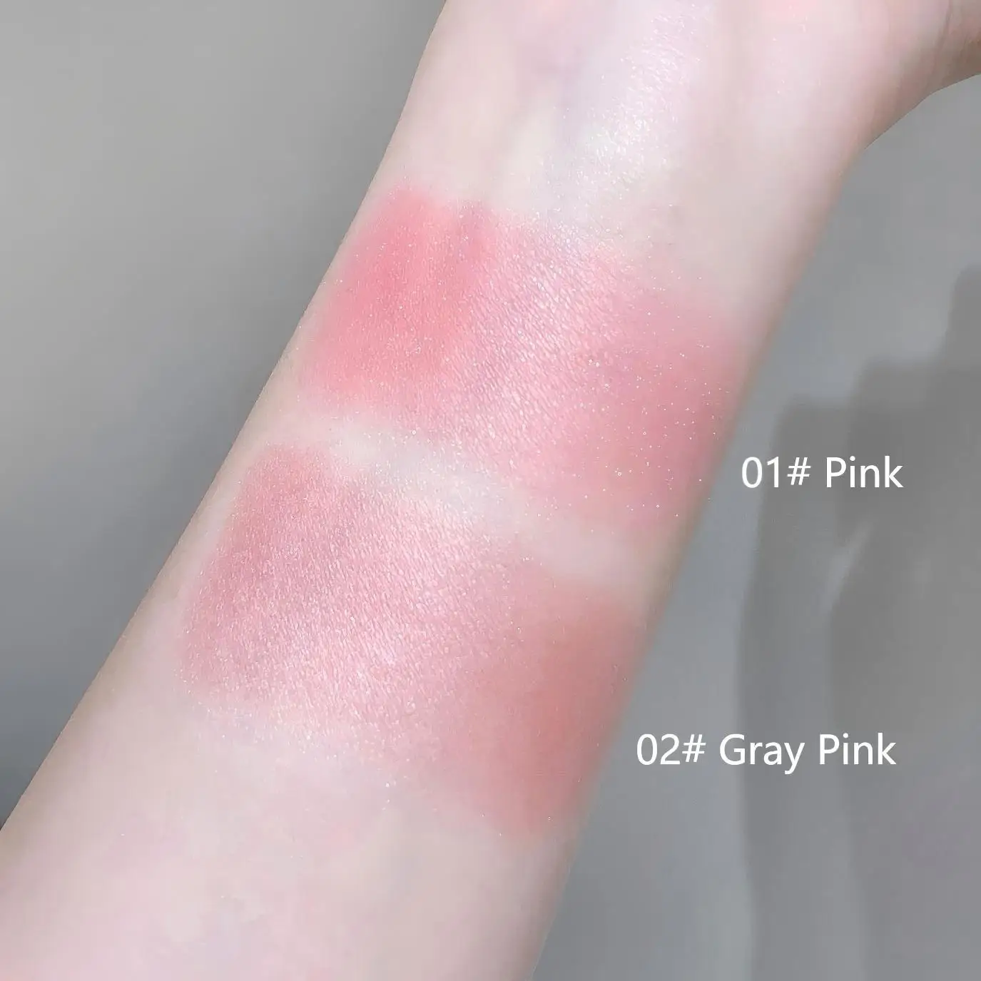 Zijdeachtig Blush-palet Fijne glans Parelmoer Blusher Make-up Rouge Gemakkelijk aan te brengen met hoge kleurenschaff