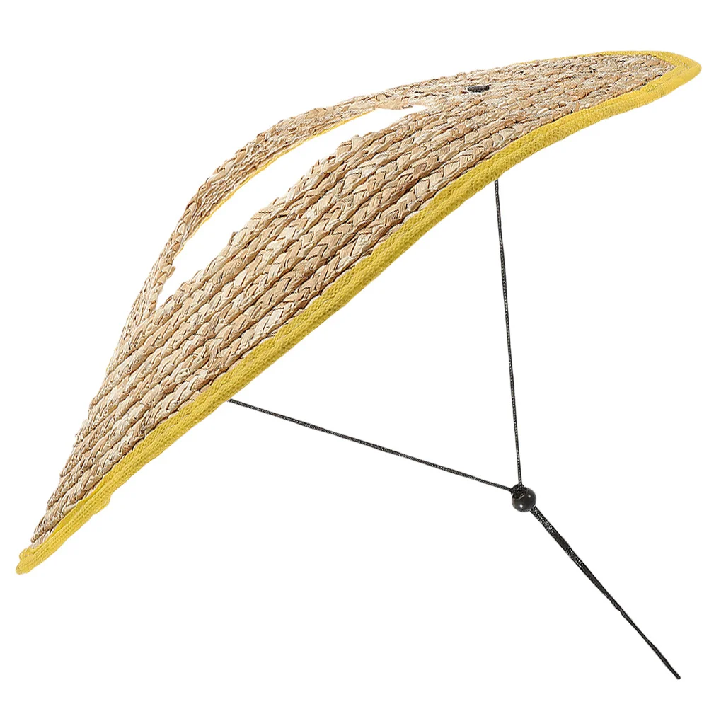 

Hard Hat Sun Shade Visor Replacement Straw Visor 51cm Large Diameter Wide Brim Outdoor Worker Accessories