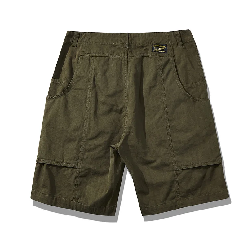 

OKONKWO_Herringbone pattern multi-pocket overalls improved version P44 shorts men's and women's engineer shorts