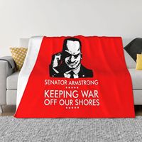 Senator Armstrong Presidential Campaign - Metal Gear Rising: Revengeance Throw Blanket Sofa Blankets For Sofas Warm Blankets