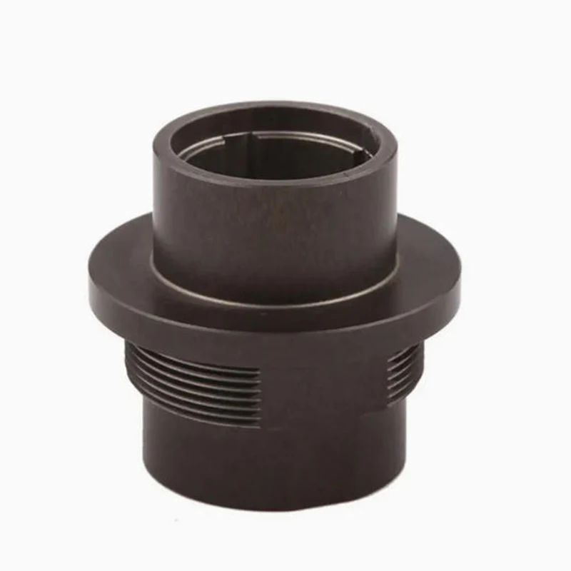 

CNC Custom Part Metal Parts Carbon Steel Blackened Surface Treatment Precision Turning with Flange Shaft Sleeve