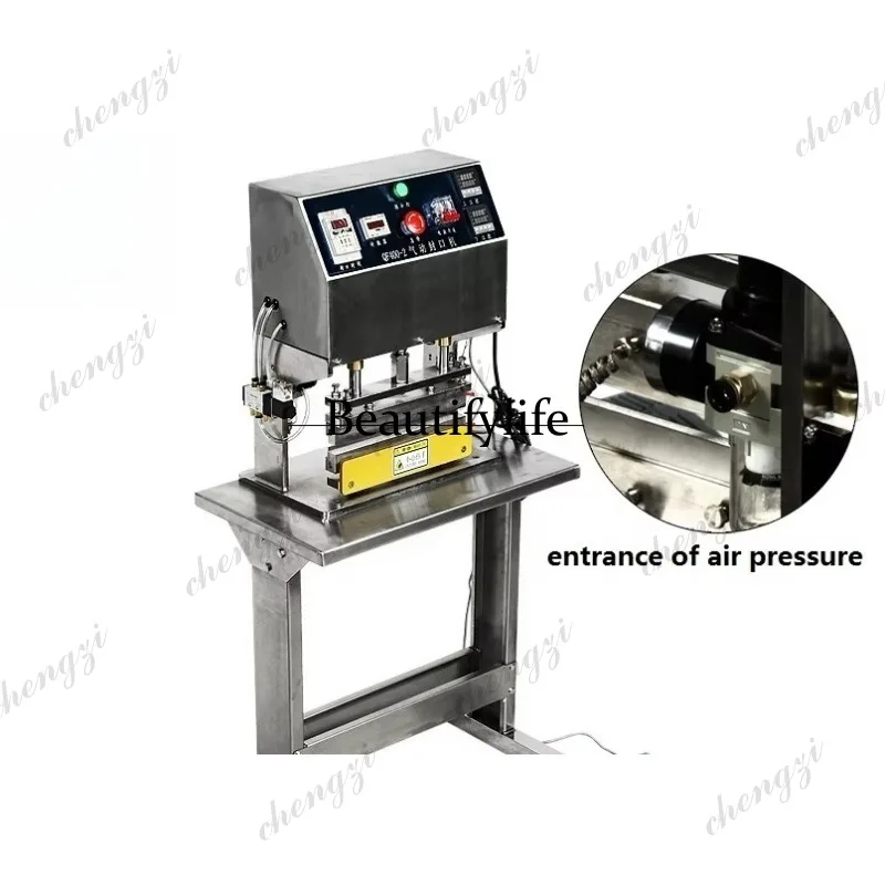 A81 Semi-Automatic 304 Stainless Steel Heat Sealing Machine Manual Plastic Pouch Spout Sealer for Food Packaging Bag Application