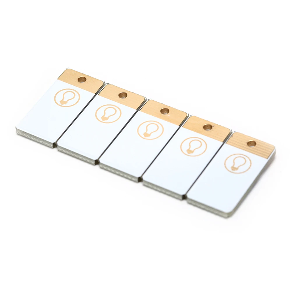 5 PCS Night Lamp Mini Pocket Card USB Power Camping Light LED 5v Light For Computer Laptop Single Side White