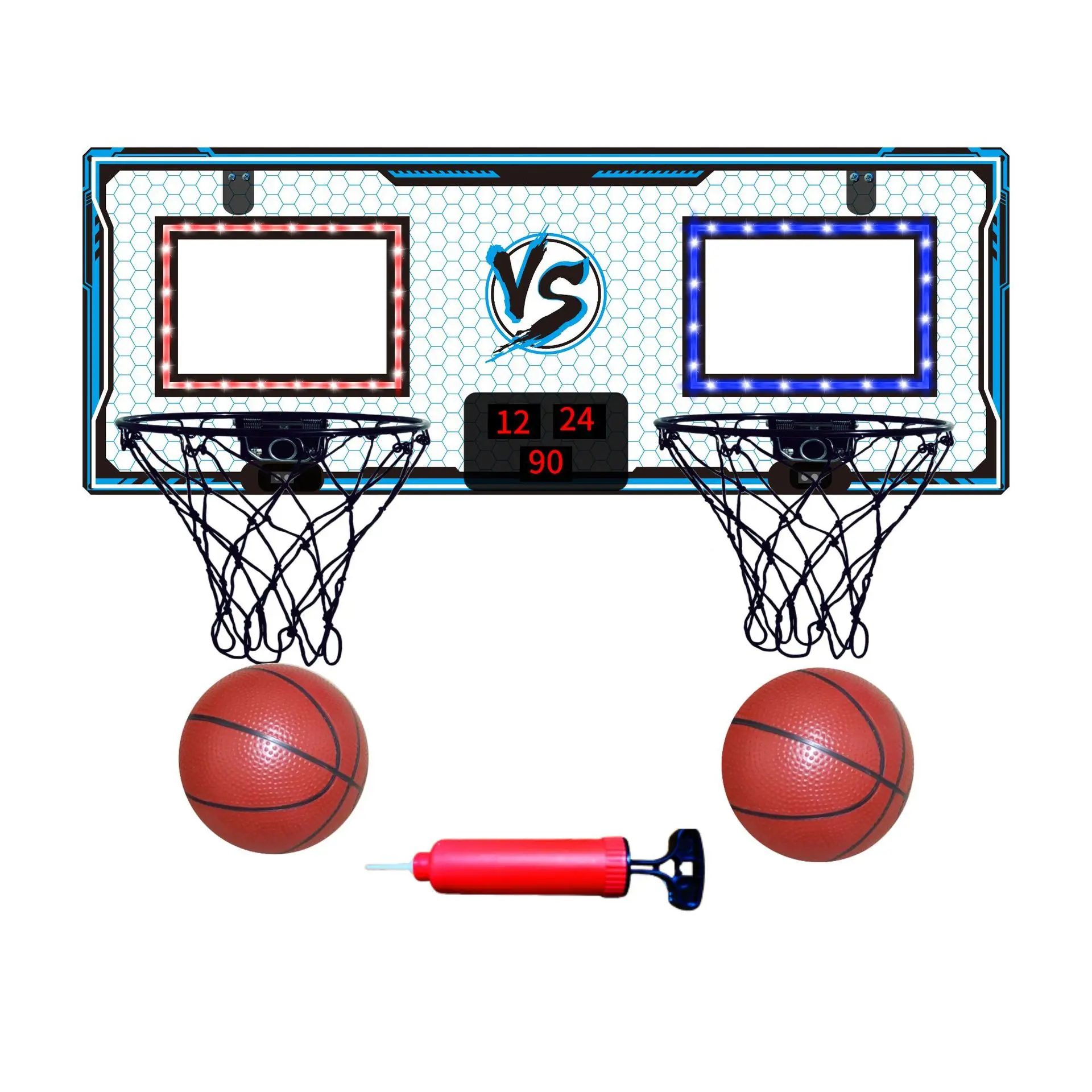 子供用バスケットボールフレーム 電子スコアボード付き 子供用バスケットボールフレーム バスケットボールシュートフレーム スコアバスケットボールフレーム ダブル