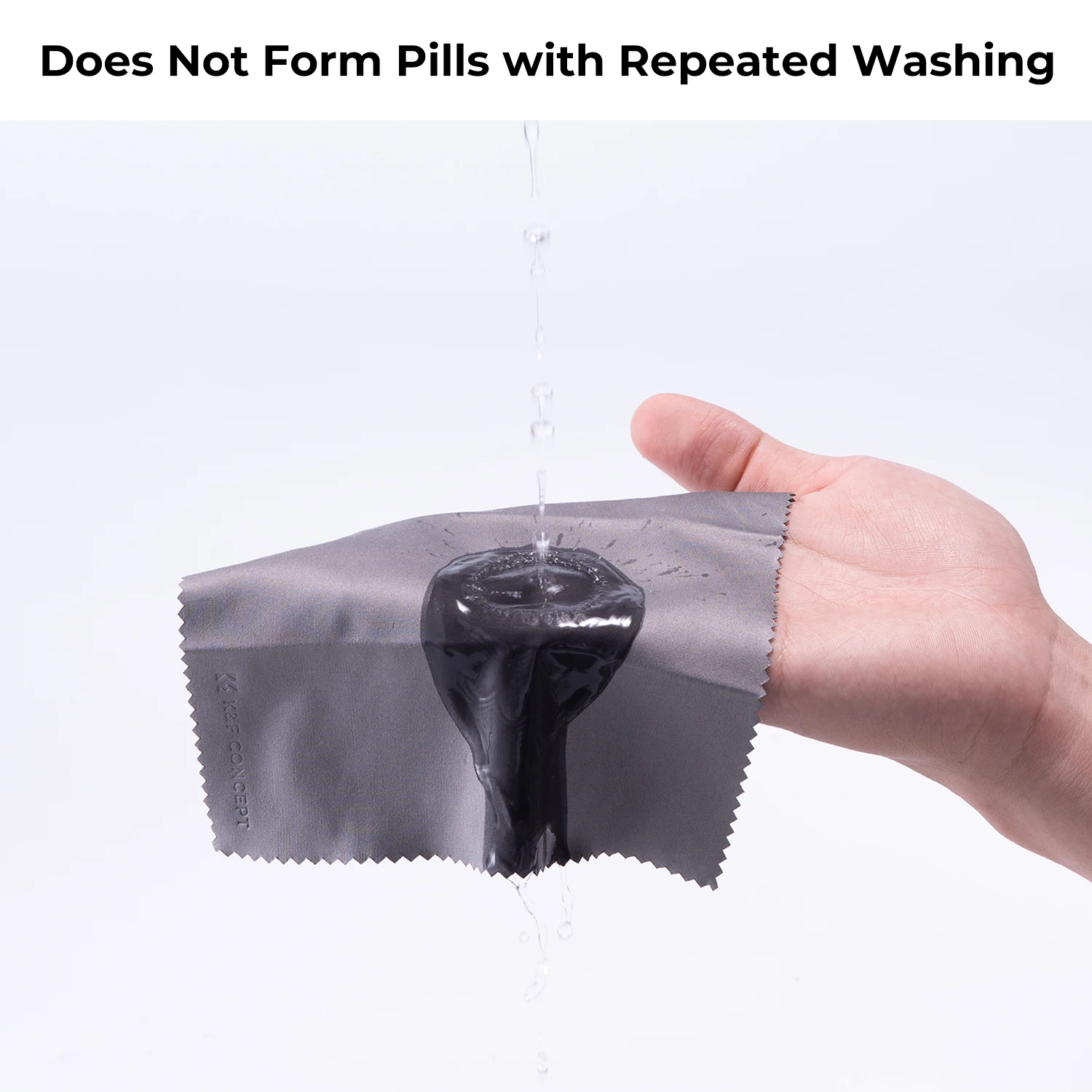 K&F Concept 20/10/6/3 Pacote Pano de limpeza de lentes lavável Pano de limpeza de microfibra reutilizável para câmera, laptop, telefone, toalhetes 15x18cm