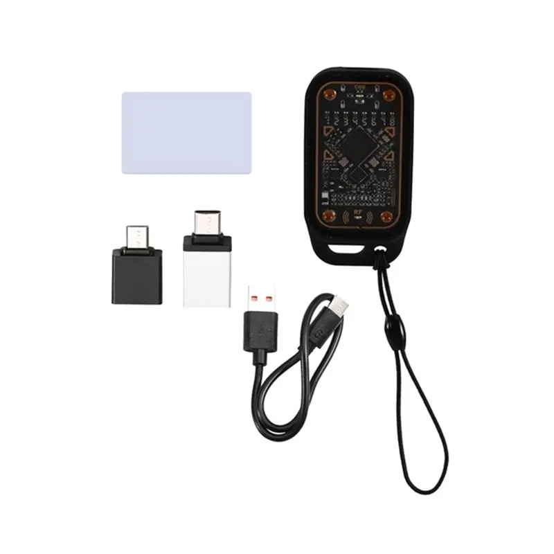 B63B-Chameleon V3.0 Copyer RFID Smart Chip Reader With 1 UID White Card IC ID Card Decode Reset Functionality Automatic Poll