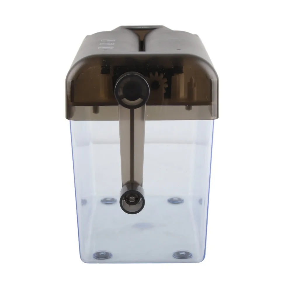 Compact ABS Manual Paper Shredder Black 15*14cm Mini Hand Shredder Desktop Document Shredder For Home