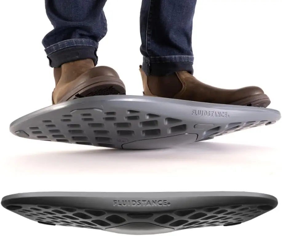 USA Made Anti Fatigue Standing Desk Balance Board, 360 Degree Rocker for Focus & Movement, Sustainable Anti - Slip
