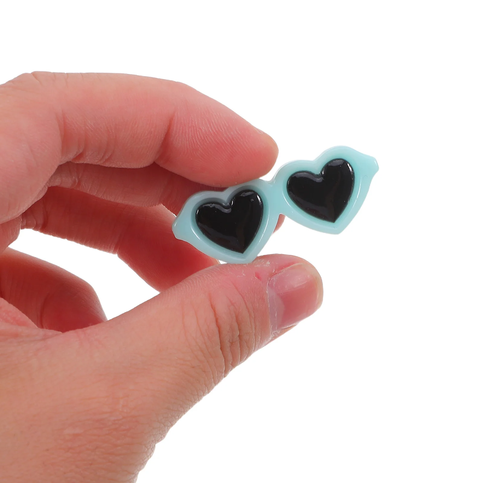 

20Pcs Cute Heart Eyewear Resin Charms for DIY Jewelry Phone Case Accessories Craft Ornament Kids Hair Accessories Holiday