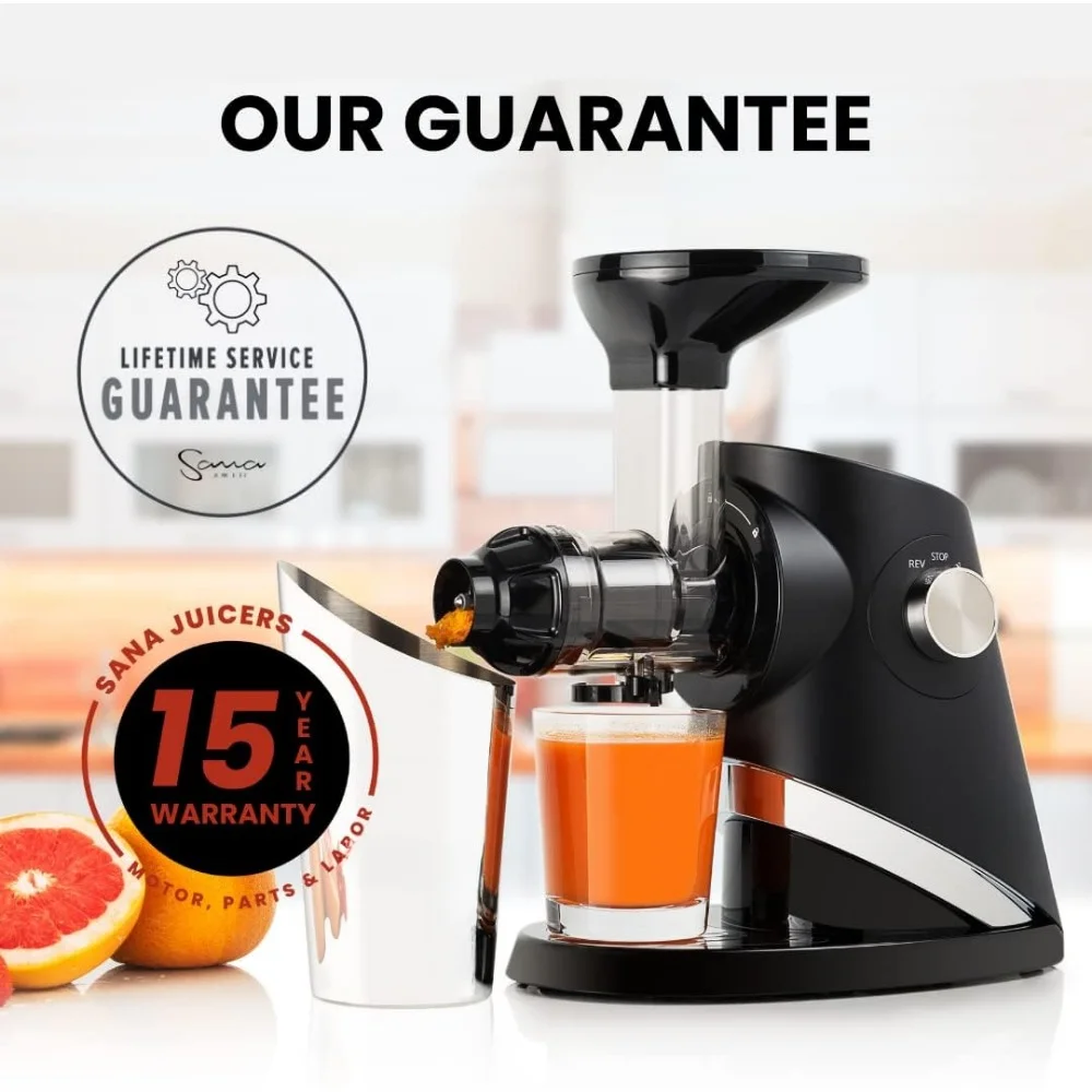 Cold Press Masticating Juicer, 4 Speed Brushless DC Motor, 45-120 RPM’s, Masticating Juicer