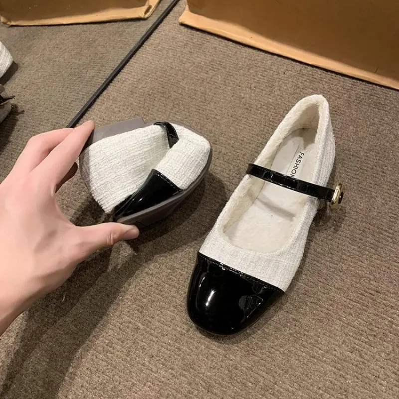 Chaussures Plates Décontractées pour Femme, Baskets Rondes à Enfiler, Rétro, Confortables sur Talons, Nouvelle Collection Été 2024