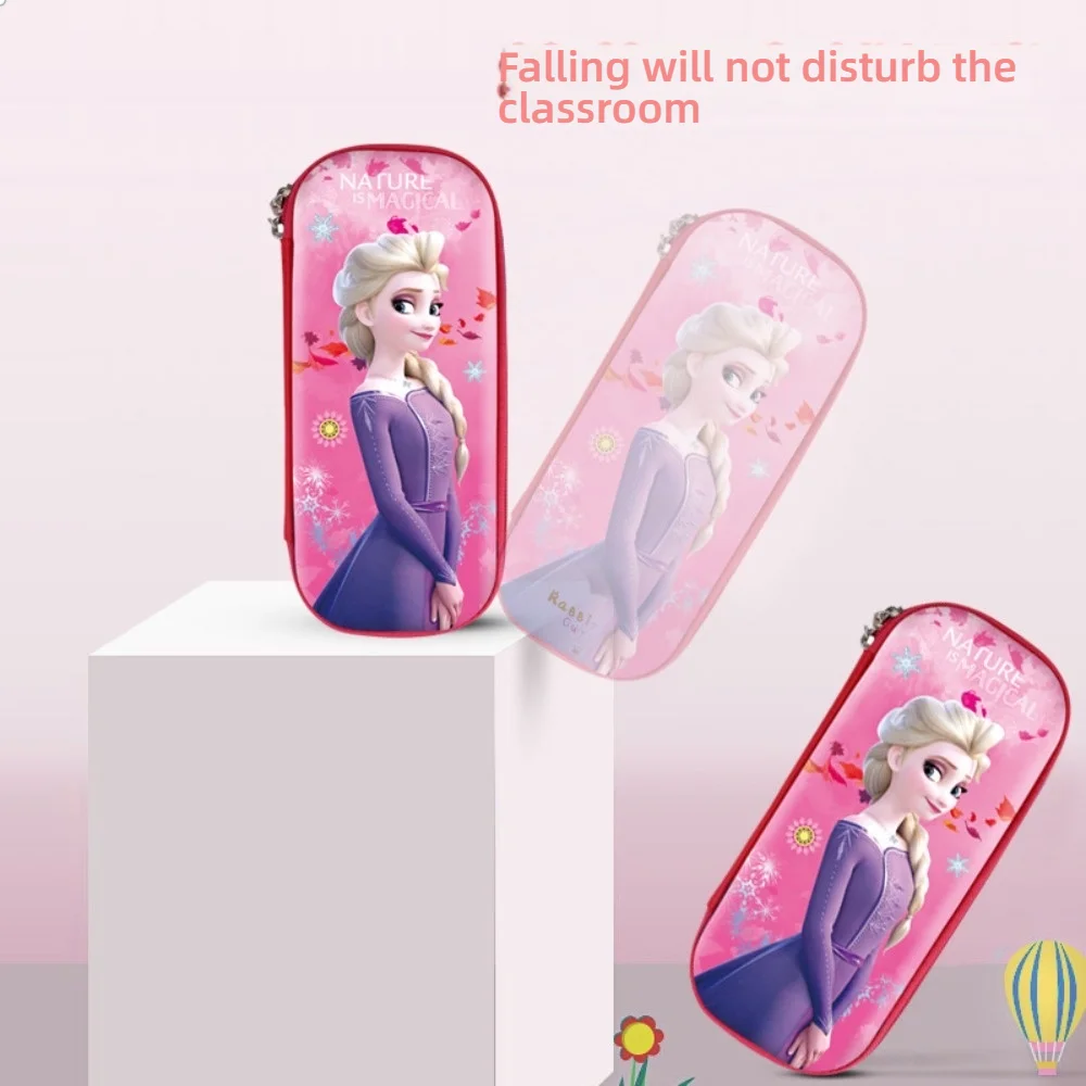 مقلمة ديزني كاواي سنو برينسيس عائشة سعة كبيرة مقلمة مريحة فتاة إبداعية صندوق رصاص كرتوني هدية