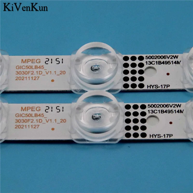 العلامة التجارية الجديدة TV's LED مصباح القضبان 50F8 2X13 0803 الخلفية شرائط ل TCL 50P617K 50P65USi 50P720K 50P721 50P722 50P725 أشرطة العصابات