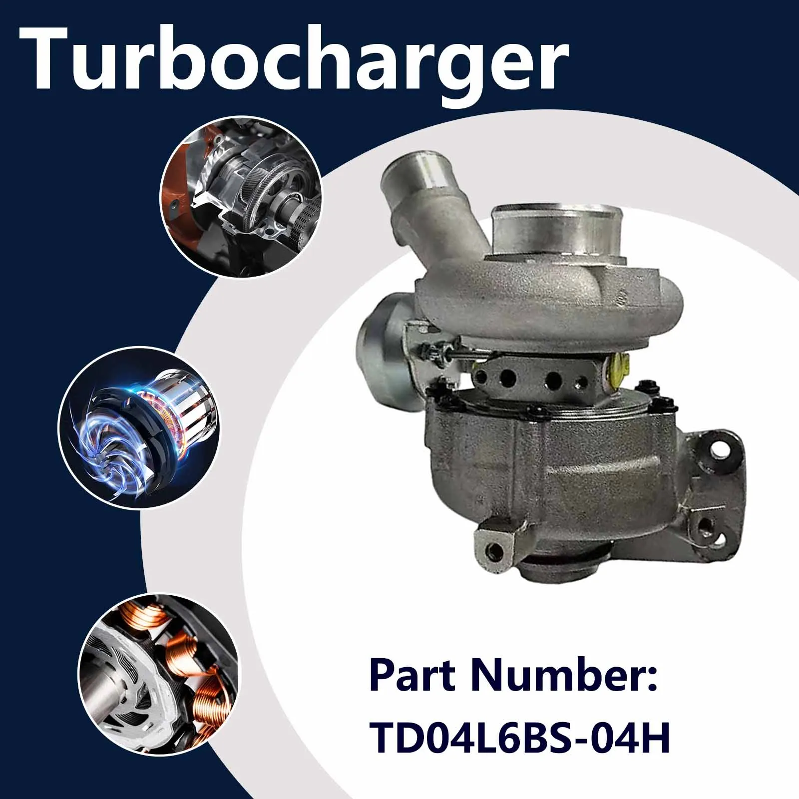 Turbocharger TD04L6BS-04H 8974355551 49477-06210 For Isuzu Max3.0T Engine Pickup Car Part
