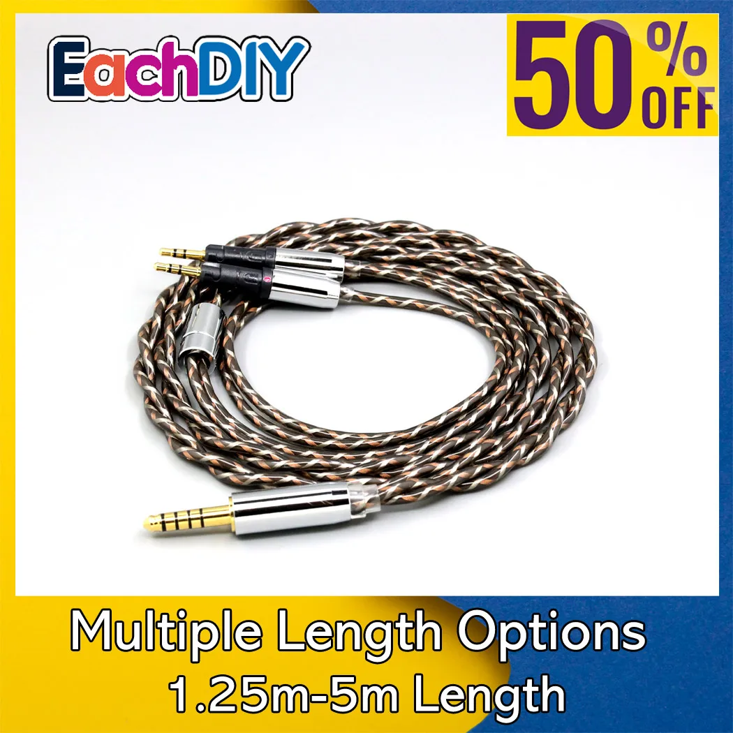Litz Shielding 25AWG 7n OCC HIFI Audio Earphone Cable For Audio-Technica ATH-R70XA ATH-R70X headphone headset LN008883