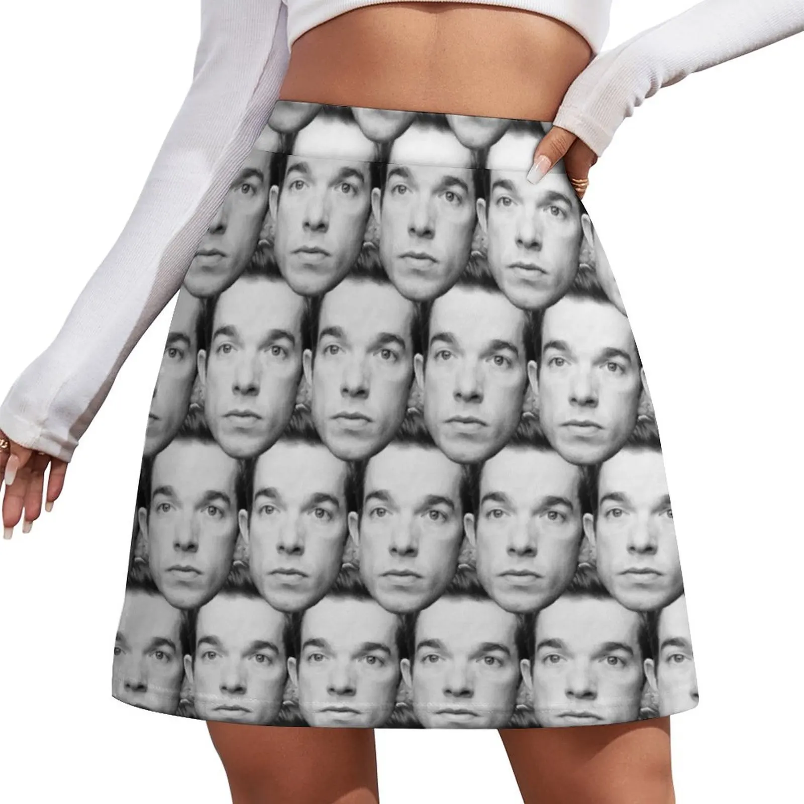 

John Mulaney Collage Mini Skirt Women's summer dress short skirt Women's skirts summer dress women 2026
