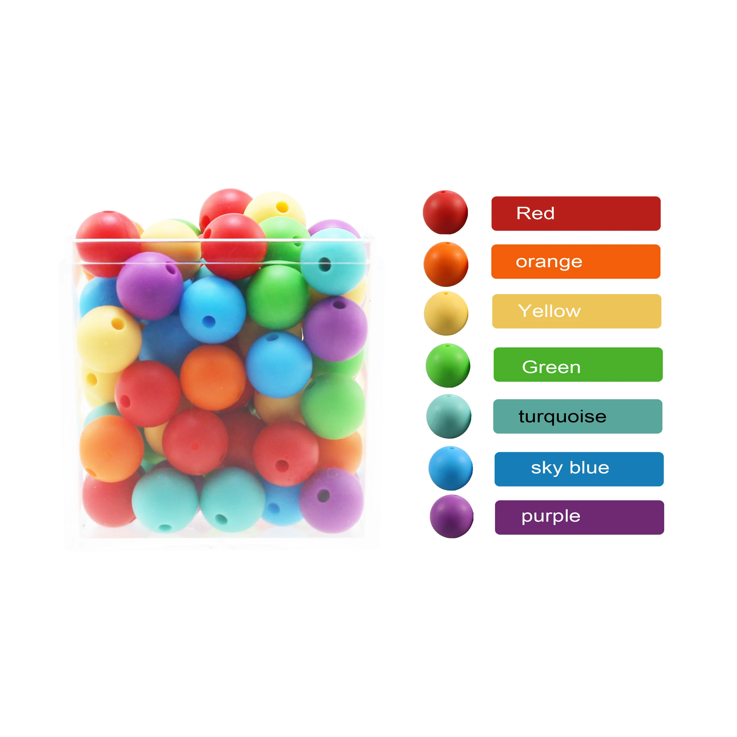 BPA Free 12MM Silicone Bead chew bead Mommy Silicone Teething Beads ,100pcs/ lot silicone beads for baby teether