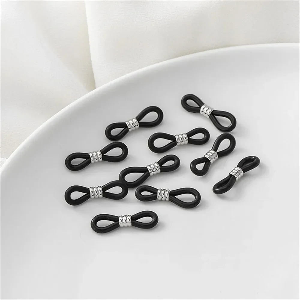 18K الذهب المضادة للانزلاق سيليكون النظارات سلسلة مشبك يدويا DIY الرقبة معلقة حبل حلقة اتصال مشبك المواد الملحقات