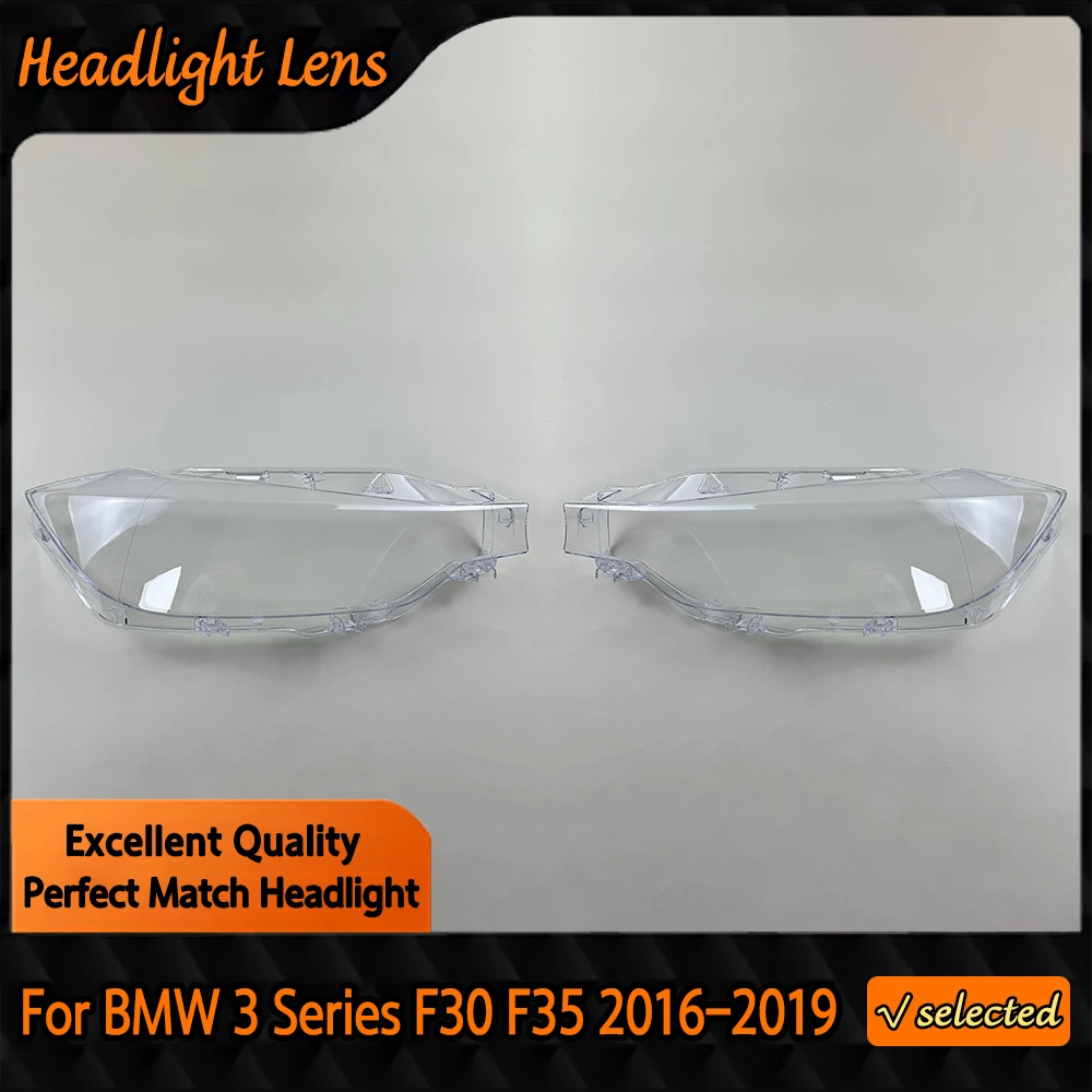 

Headlight Lens For BMW 3 Series F30 F35 316 318 320 328 2016 2017 2018 2019 Transparent Headlamp Cover Plexiglass Lampshade