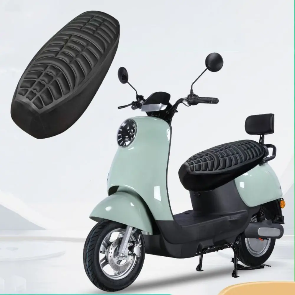 مرونة عالية ثلاثية الأبعاد غطاء مقعد دراجة نارية تنفس المضادة للانزلاق غطاء مقعد دراجة نارية كهربائية سميكة واقية من الشمس #2