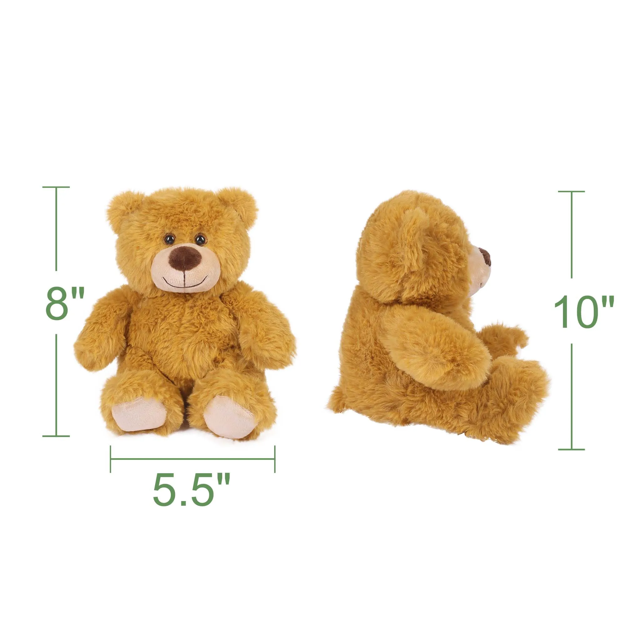 6-pack 8'' teddybeer knuffels teddybeer knuffel, verjaardagscadeaus voor kinderen jongen meisje peuters baby shower kerstcadeau