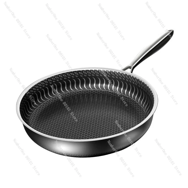 316 stainless steel non-stick frying pan, pan, micro-lampblack induction cooker, pancake omelette pan