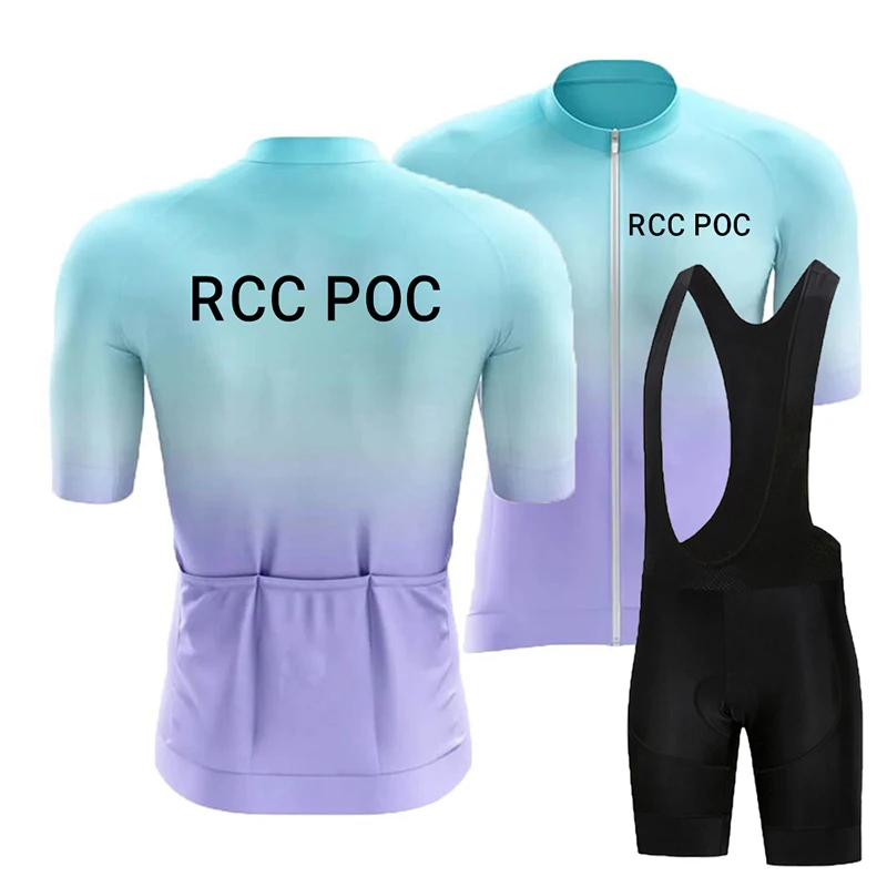 مجموعة Wielerjersey 2026 Rcc Poc Heren Fietsleding Zomer Fietspak Met Korte Mouwen Ropa Ciclismo Hombre