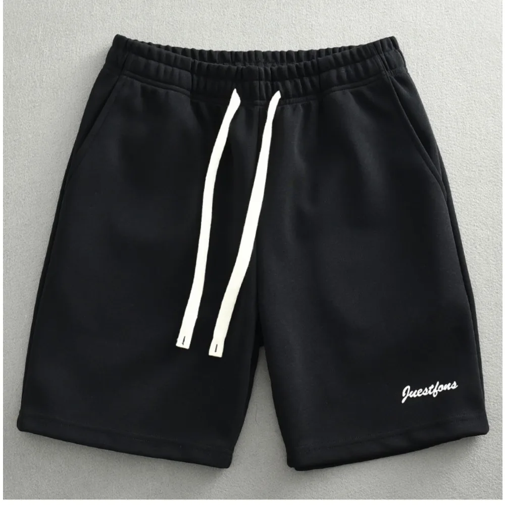 

Marvel minimalist letter printed men's autumn trendy loose sports casual shorts made of all cotton and versatile