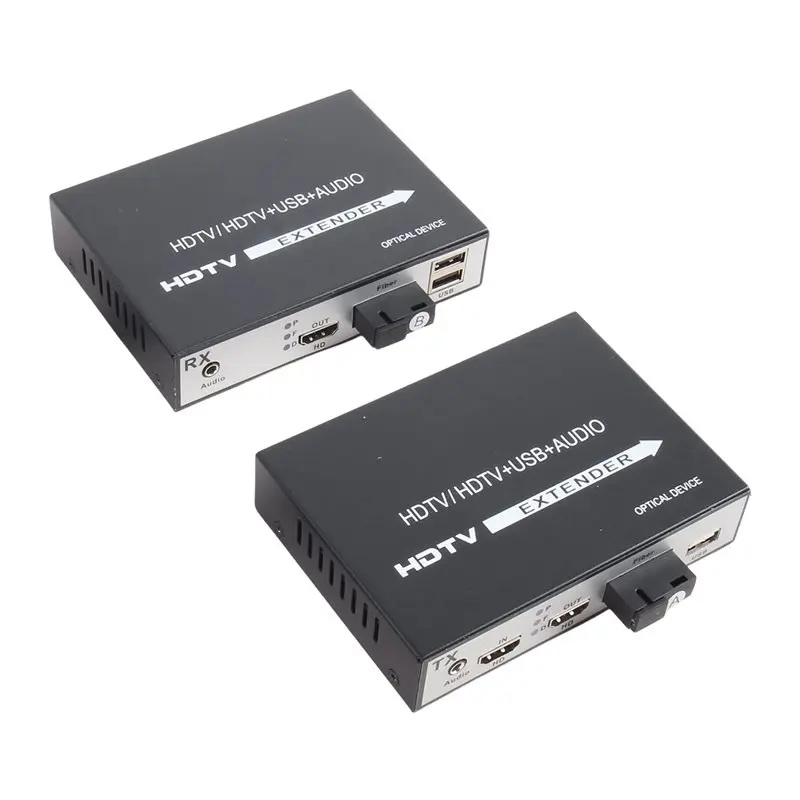 [NEW A09R!】 1080P -Compatible Extender Over Fiber Optic Converter -Compatible To Fiber Optic Video Extender