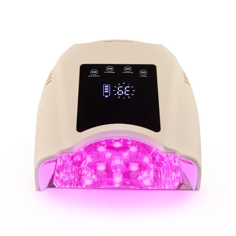 98W High Power Rechargeable LED Lamp Dryer Cordless Nail Red Light Lightweight 365nm 405nm Curing Gel Polish