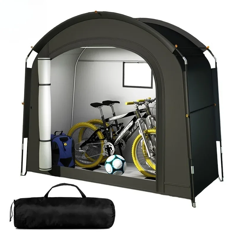 

Outdoor large-space storage tent, portable outdoor bicycle storage tent that can withstand wind, rain and insects