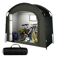 Outdoor large-space storage tent, portable outdoor bicycle storage tent that can withstand wind, rain and insects