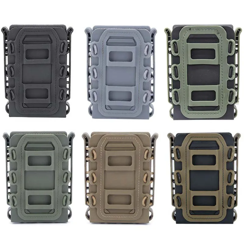 

Тактический подсумок Molle для магазинов AR15 M4 5.56 7.62 9мм Scorpion, быстросъемный, из TPR, регулируемый чехол-кейс