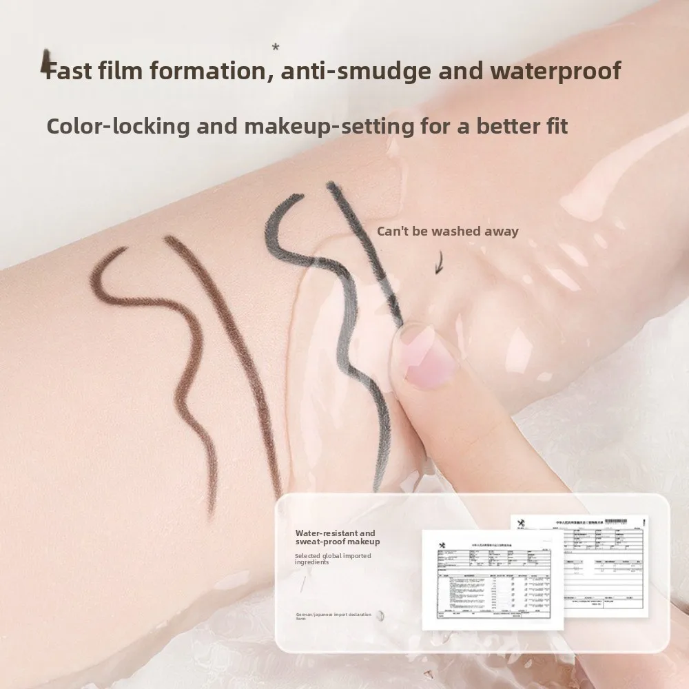 새로운 2-in-1 젤 아이라이너 부드럽고 오래 지속되는 얼룩 방지 아이라이너 방수 컬러 잠금 아이라이너 도구