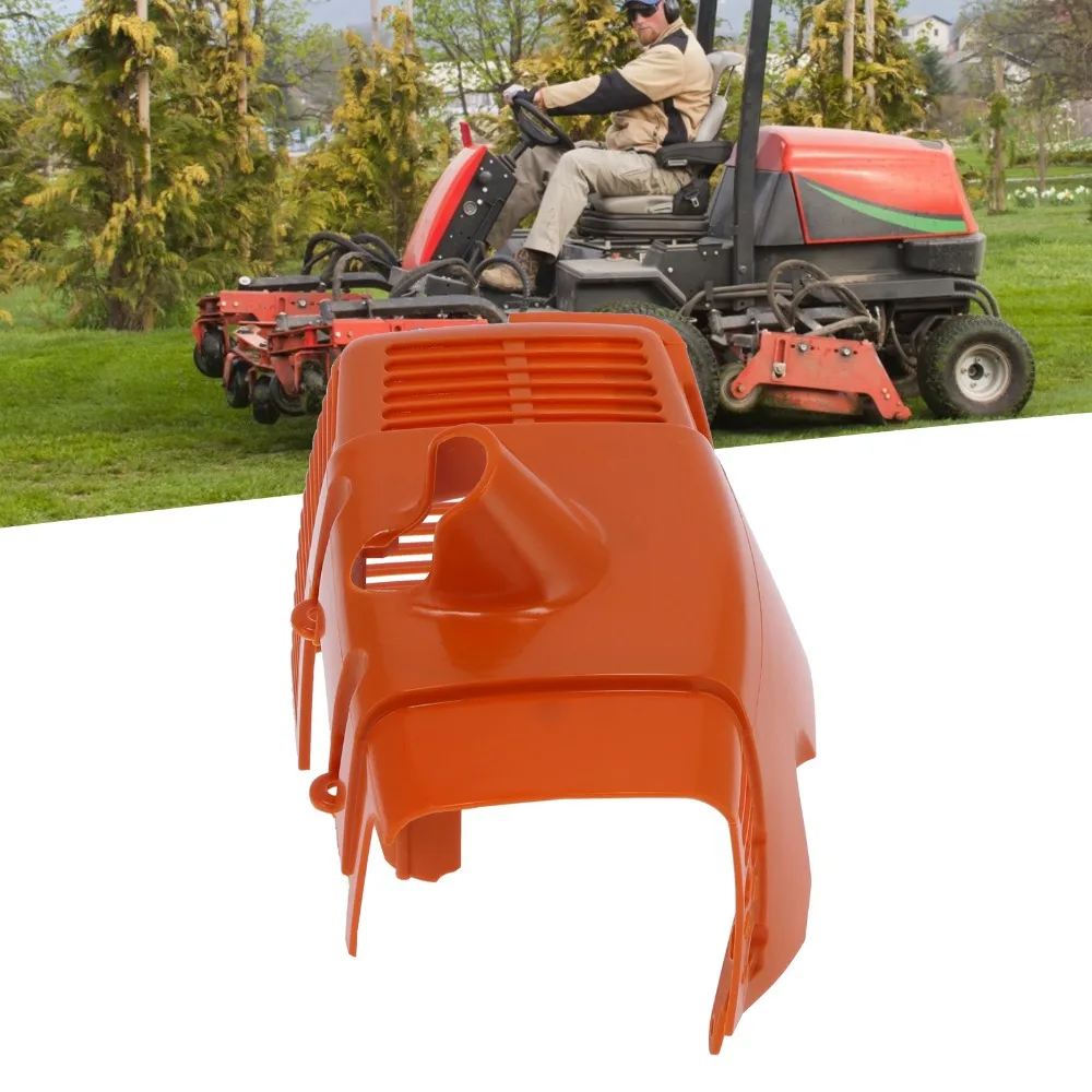 ABS Engine Cover Shroud Compact Orange Trimmer Shroud Easy to Install Trimmer Engine Cover for STIHL FS120 200 250 300 350