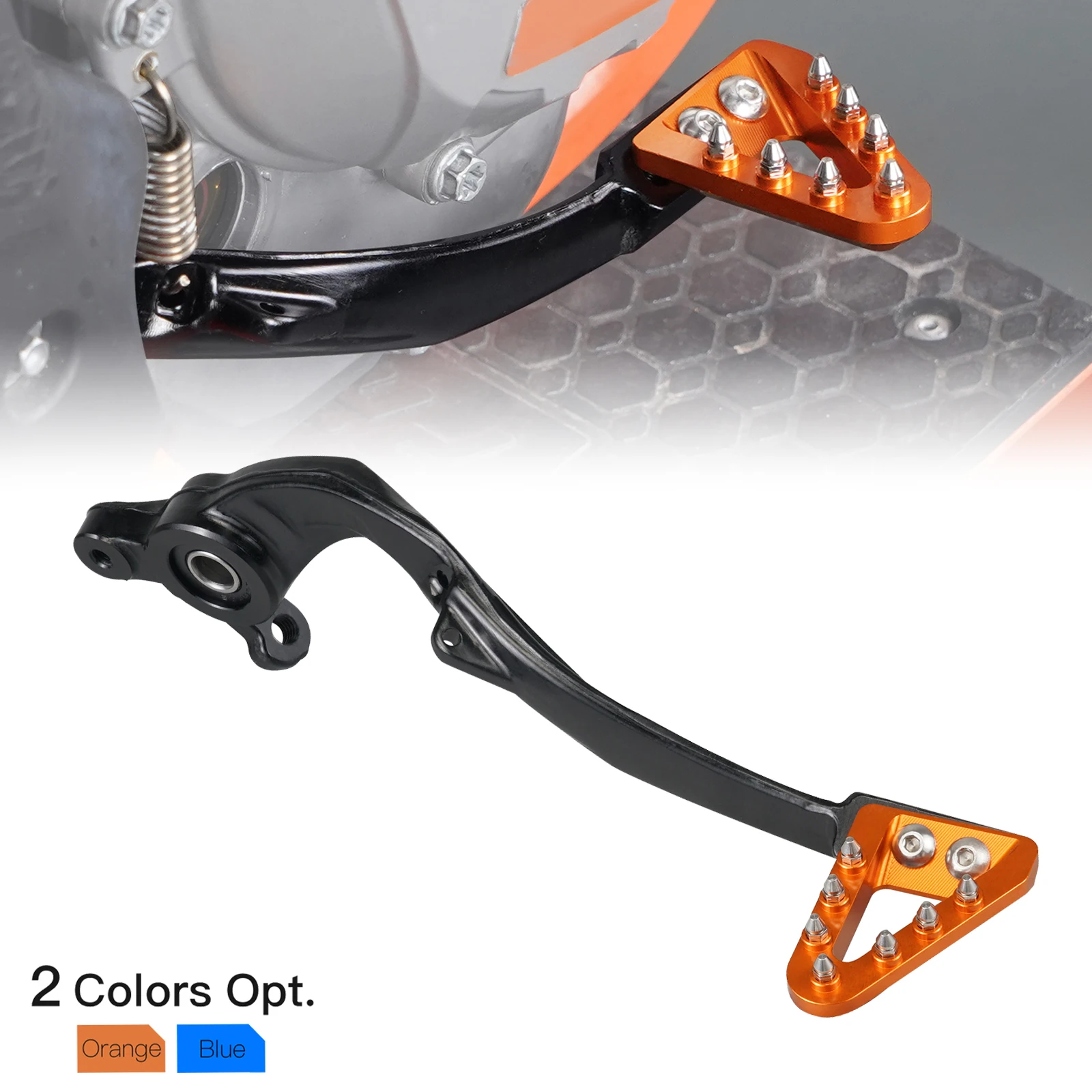 

For KTM 2017-2024 EXC300 EXC EXCF SX SXF XC XCF XCW TPI Six Days 125 250 300 350 400 450 500 Adjustable Forged Brake Pedal Lever