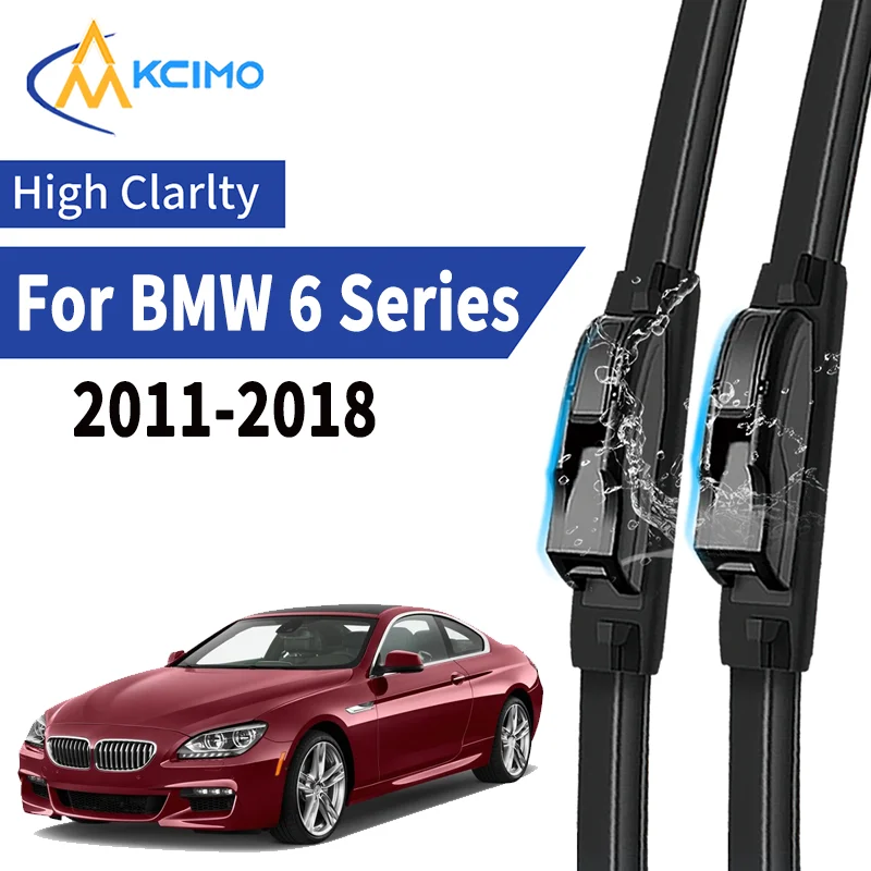 

2pcs Silent Wiper Blades for BMW 6 Series F12/F13/F06 2011-2018 All-Weather Durable Rubber Windscreen Wiper Car Accessories