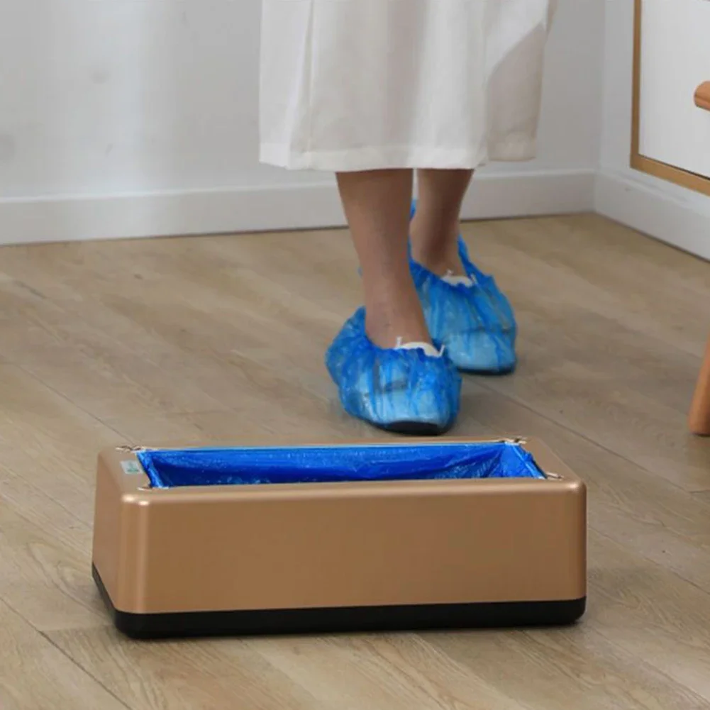 Disposable T-Buckle Overshoes For Automatic Shoe Cover Dispensers Dustproof Boot Covers Waterproof Plastic And Non-Woven Indoor