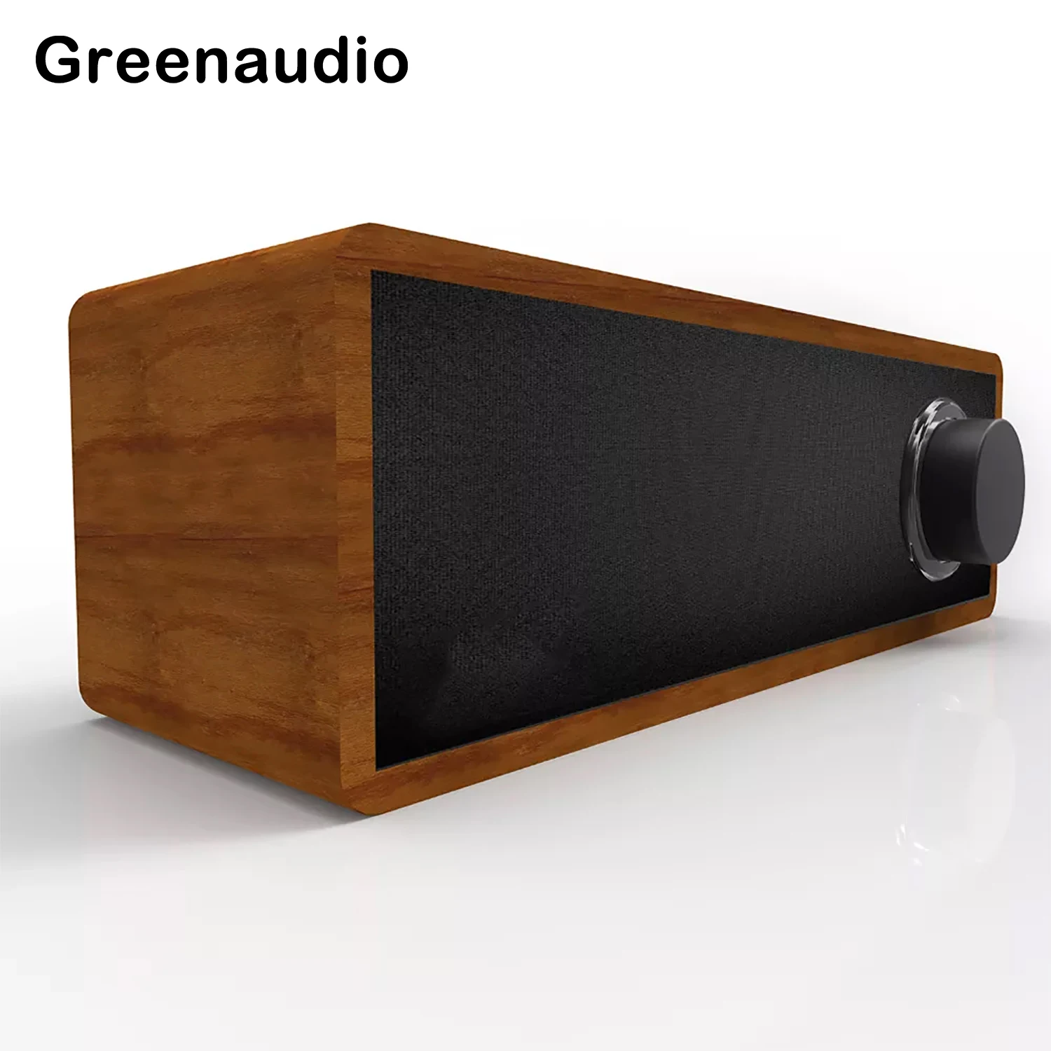 GAS-50 New Portable Grain Plywood Retro Bt Speaker Home Mini Wireless Audio