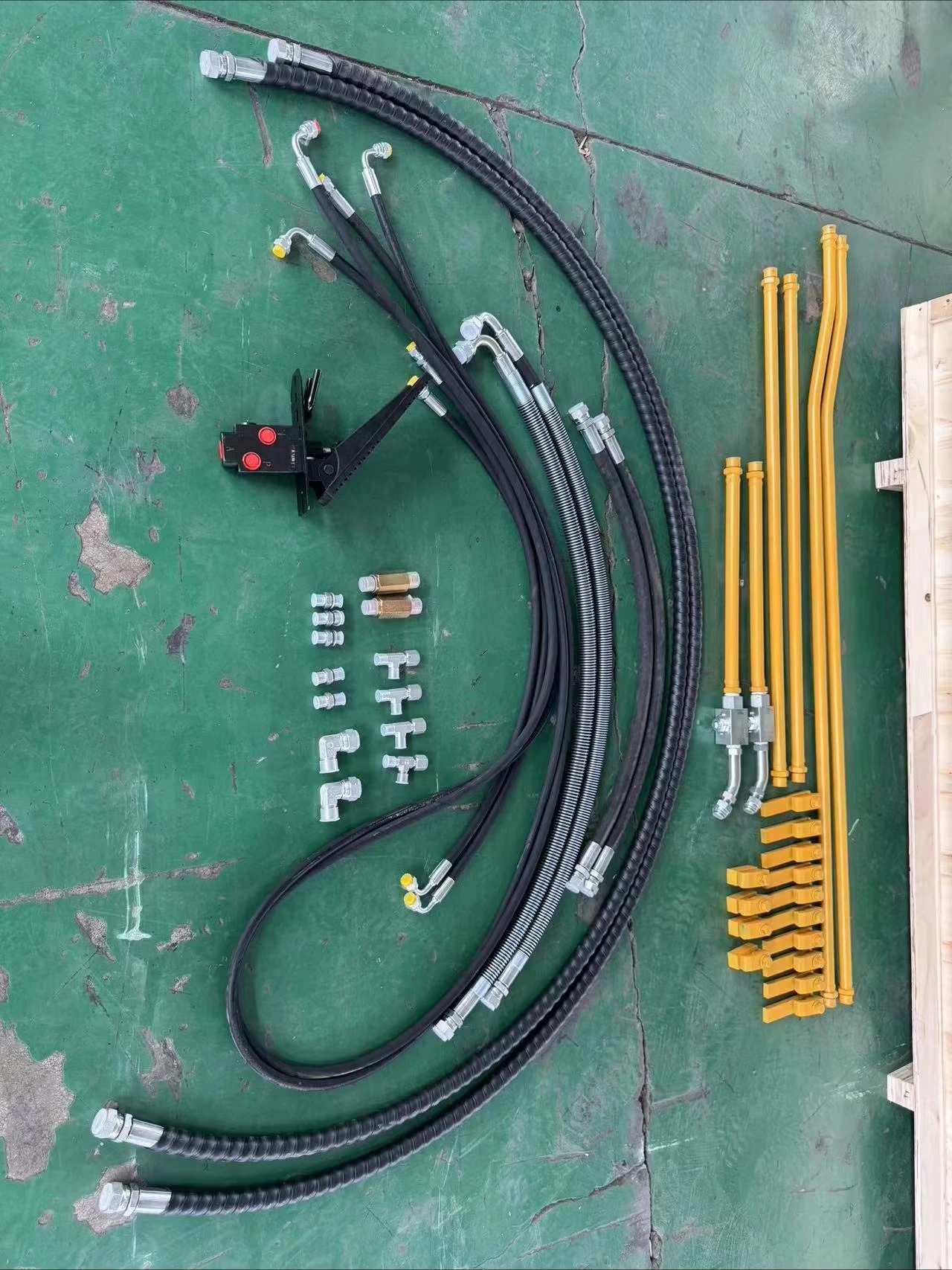 PC45 Mini Excavator Aux Pipe Line Kits Hydraulic Rock Breaker Hammer Piping Kits