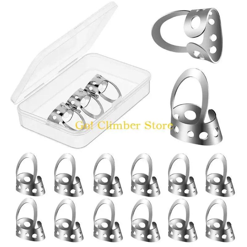 Q84c 12pcs إبهام الغيتار الغيتار يختار اختيارات الغيتار الأصابع غير القابلة للتعديل غير القابل للتعديل