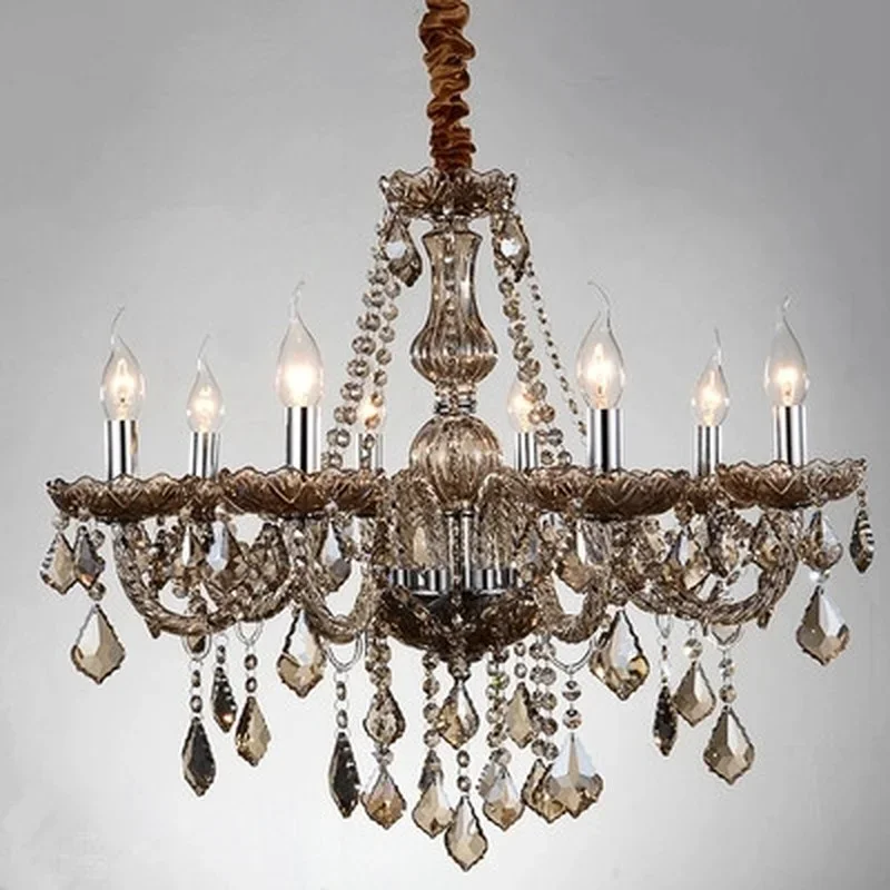 Luxury 6/810/15/18 Lights arm Chandelier large modern pendant crystal light k9 crystal lamp chandelie lustre candelabro de sala