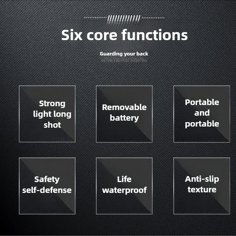 ไฟฉายความสว่างสูงไม้เบสบอลป้องกันตัวกันหมาป่า LED กลางแจ้ง USB ชาร์จได้ อลูมิเนียมอัลลอยด์ พาวเวอร์แบงค์