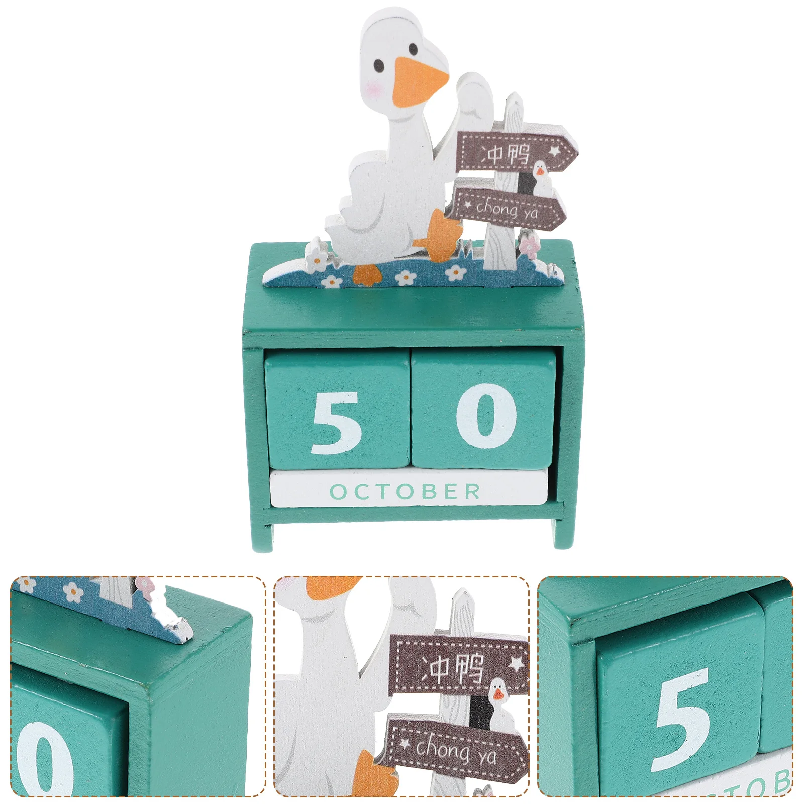 

Деревянный мультяшный блок, вечный настольный календарь, офисный настольный календарь, декоративный бытовой аксессуар, аксессуар для дома