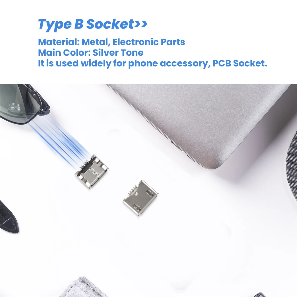 10 Pcs Spare Parts Type B Micro USB Female Jack Connector Port Socket Z